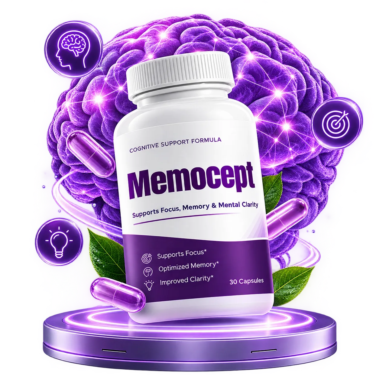 MemoCept memory and focus support capsules